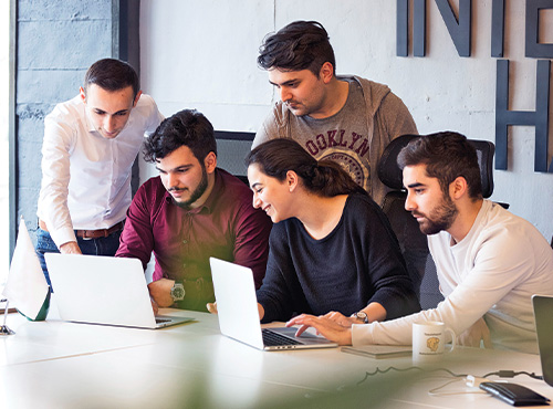 Team working together